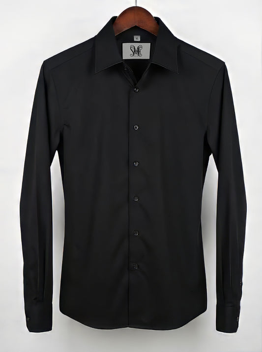 The Lumiere Black Tailored Shirt