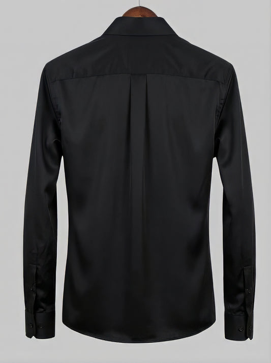The Lumiere Black Tailored Shirt