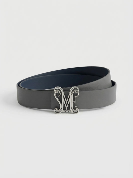 The Atelier Prive Navy Blue / Grey Belt