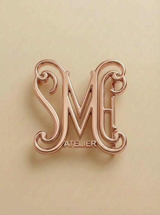 SMH Atelier Signature Logo Buckle – Rose Gold Edition