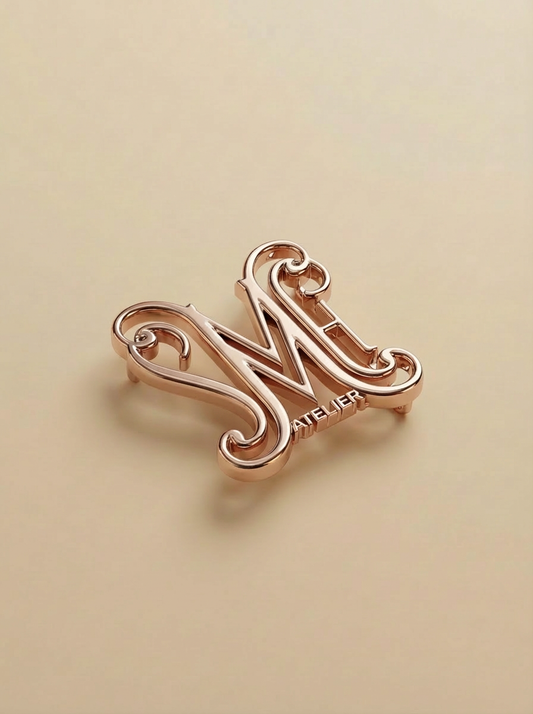 SMH Atelier Signature Logo Buckle – Rose Gold Edition